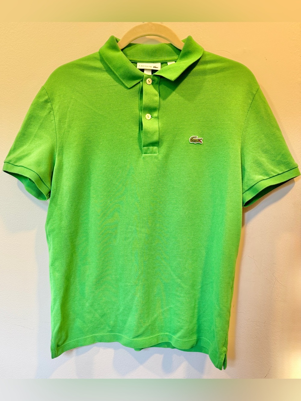 Lacoste Bright Green Short-Sleeve Polo